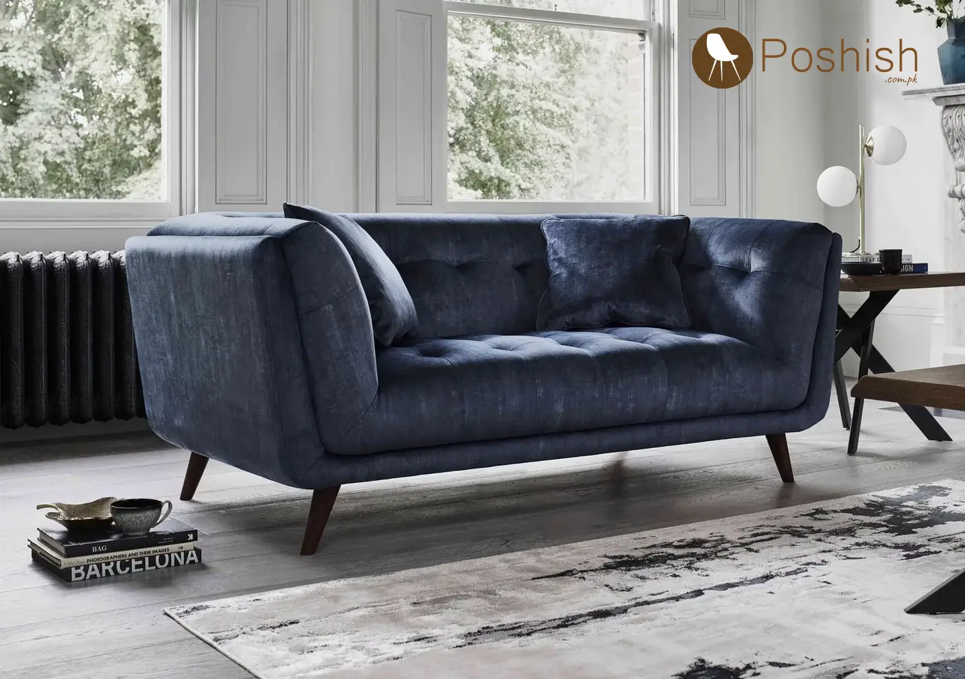 Heritage 2 Seater Fabric Sofa - Image 2