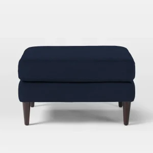 MAVA – Blue Cushioned Footrest Stool