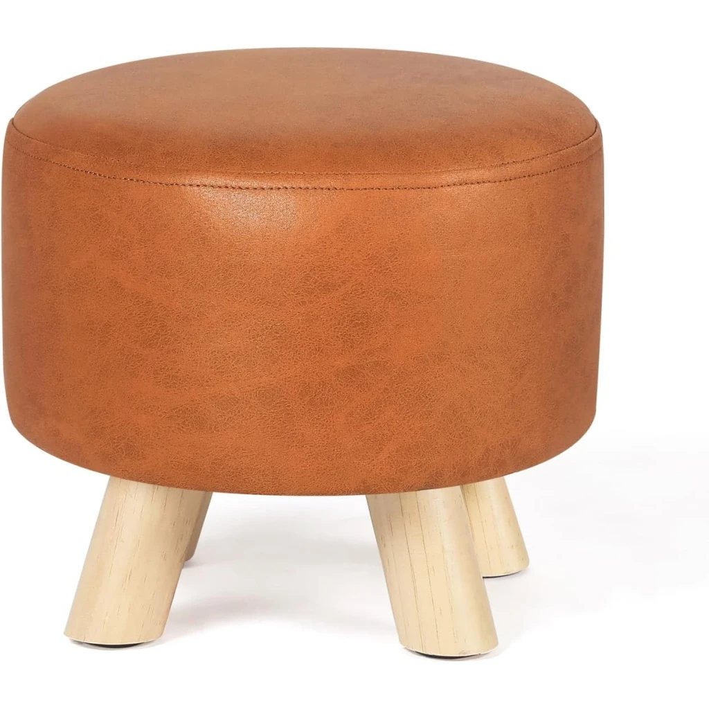 LEMAC – Footrest Stool with Wooden Legs