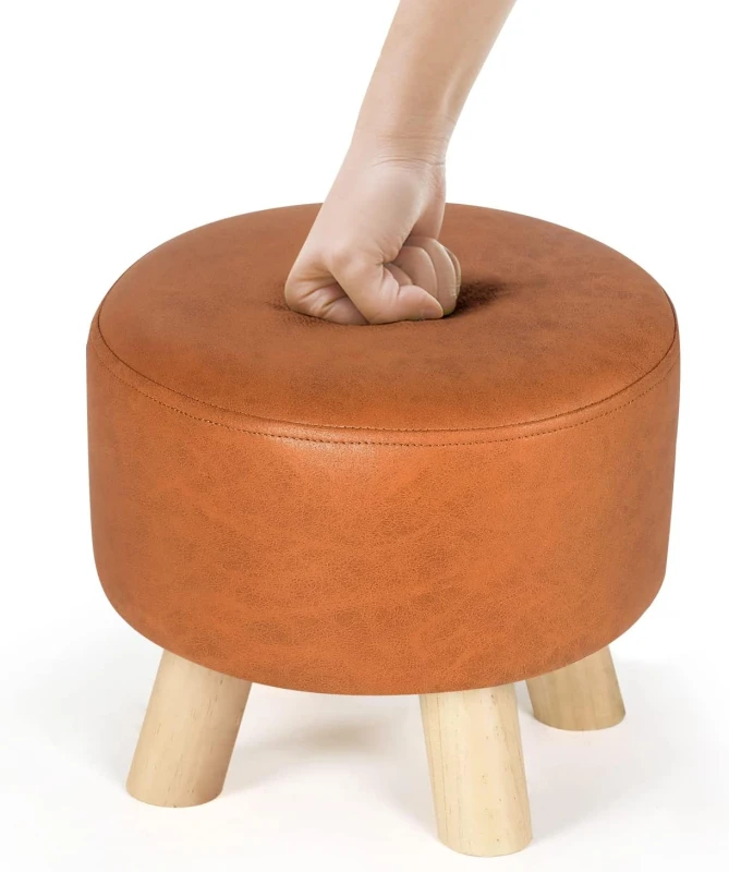 LEMAC – Footrest Stool with Wooden Legs - Image 3